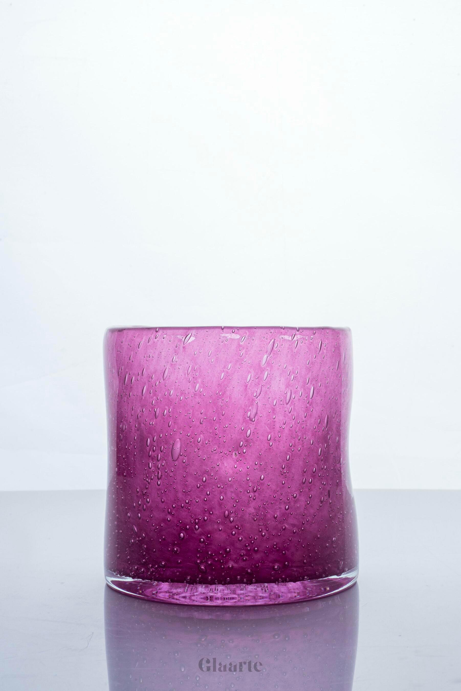 Dekoracyjny fioletowy wazon Tole Piccolo - Glaarte