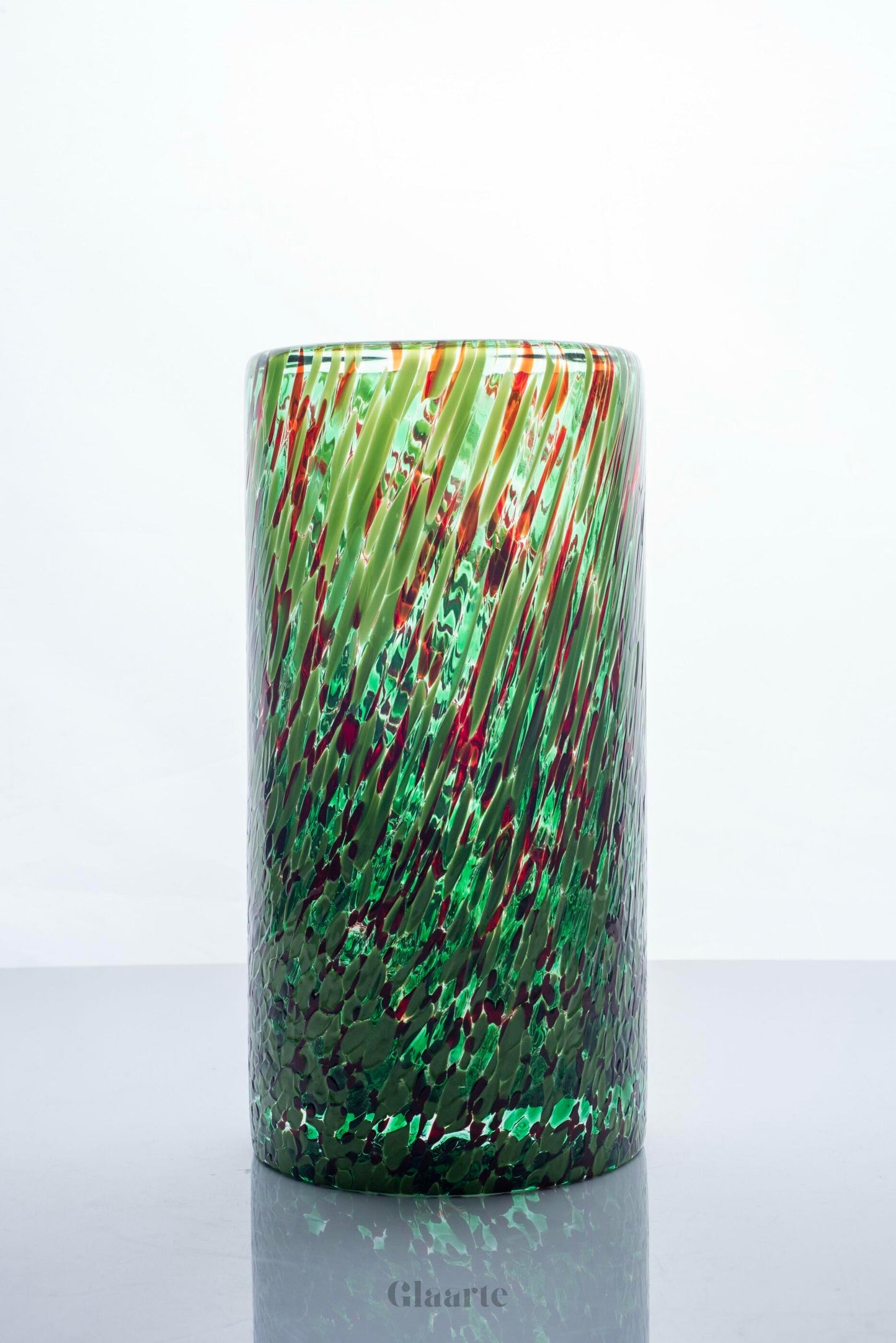 Dekoracyjny zielony wazon Prado - Glaarte